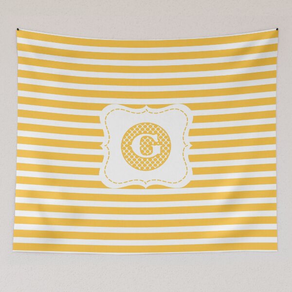 Item preview, Striped Letter G designed and sold by MonogramMonkey.