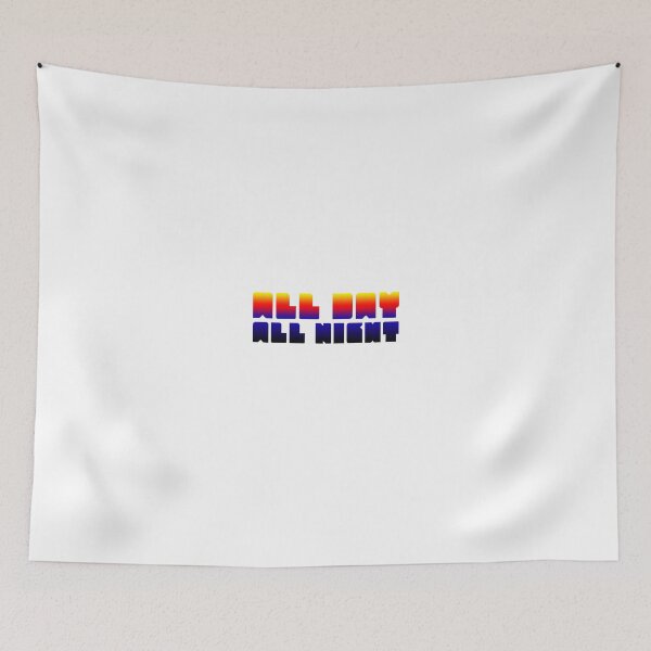 Item preview, All Day All Night Party Rave EDM Electronic Music Song Lyrics designed and sold by Sid3walk Art.