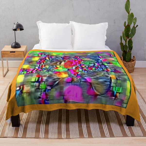 Item preview, Artificial neural style Cubism mirror cat designed and sold by blackhalt.