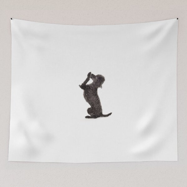 Item preview, Black Poodle Beg Dog Dogs designed and sold by SilverSpiral.
