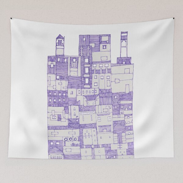 Item preview, Big Purple Building designed and sold by LotteFisher.