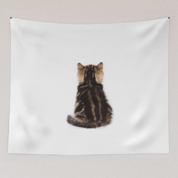 Item preview, Striped cute fluffy kitten designed and sold by utekhina.
