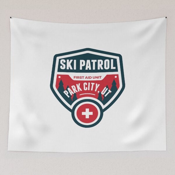 Item preview, PARK CITY UTAH Skiing Ski Patrol Mountain Art designed and sold by DESTINATIONS DECAL.