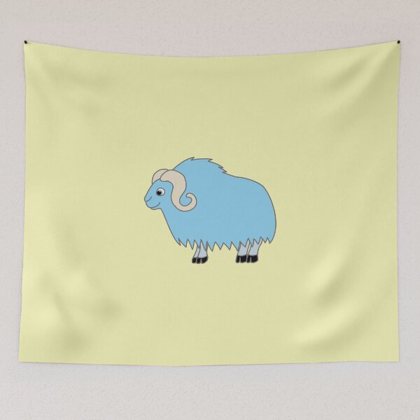 Item preview, Light Blue Buffalo with Horns designed and sold by Grifynne.