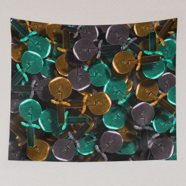 Item preview, Pizza Cutter Industrial Color Duvet designed and sold by GolemAura.