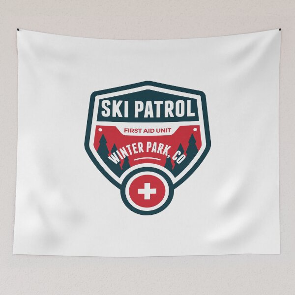 Item preview, WINTER PARK COLORADO Skiing Ski Patrol Mountain Art designed and sold by DESTINATIONS DECAL.