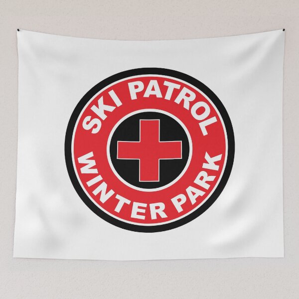 Item preview, WINTER PARK COLORADO Skiing Ski Patrol Round Mountain Art designed and sold by DESTINATIONS DECAL.