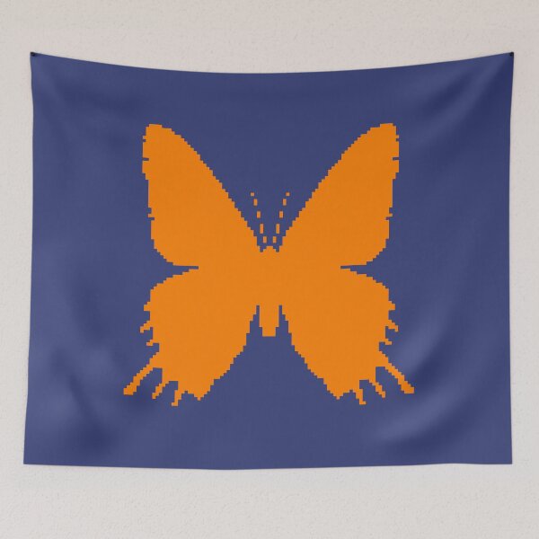 Item preview, 8-bit Simplex pixel Orange butterfly designed and sold by blackhalt.