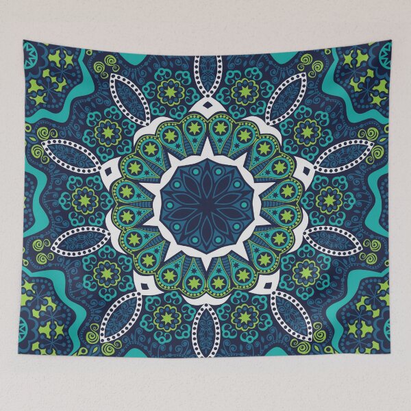 Item preview, Ornamental blue pattern designed and sold by EnjoyRiot.