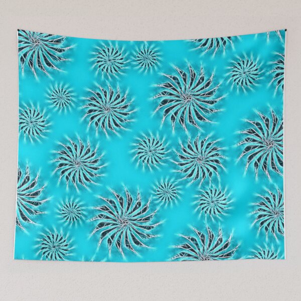 Item preview, Abstract Spinning Stars Azure Pattern designed and sold by piciareiss.