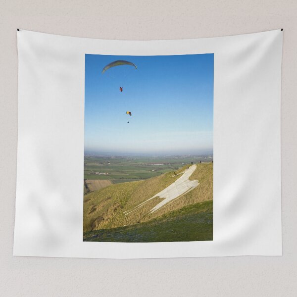 Item preview, Paragliders at the Westbury White Horse, Wiltshire, UK designed and sold by Andy Harker.