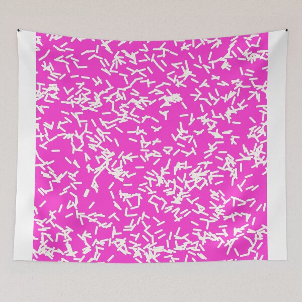Item preview, Girly Pink and White Abstract Confetti Pattern designed and sold by Blkstrawberry.