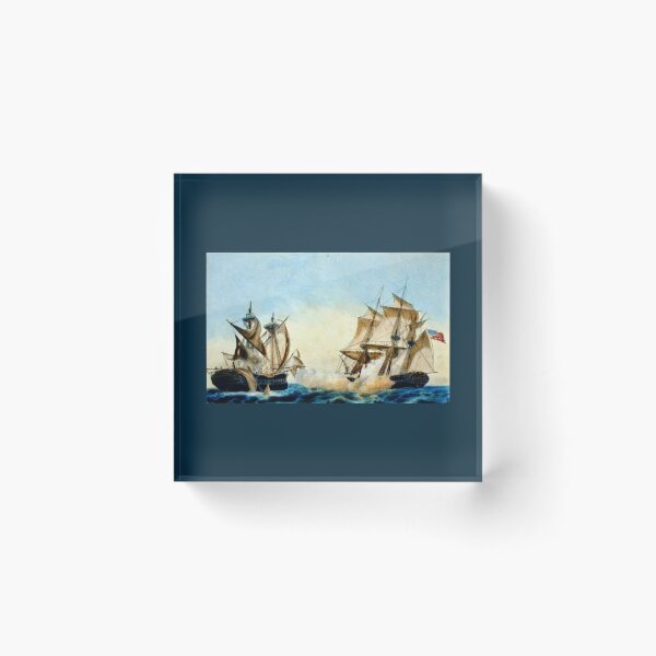 Item preview, The U.S. Frigate United States Capturing H.B.M. Frigate Macedonian - 1856 designed and sold by CrankyOldDude.