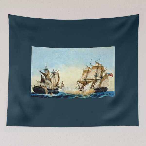 Item preview, The U.S. Frigate United States Capturing H.B.M. Frigate Macedonian - 1856 designed and sold by CrankyOldDude.