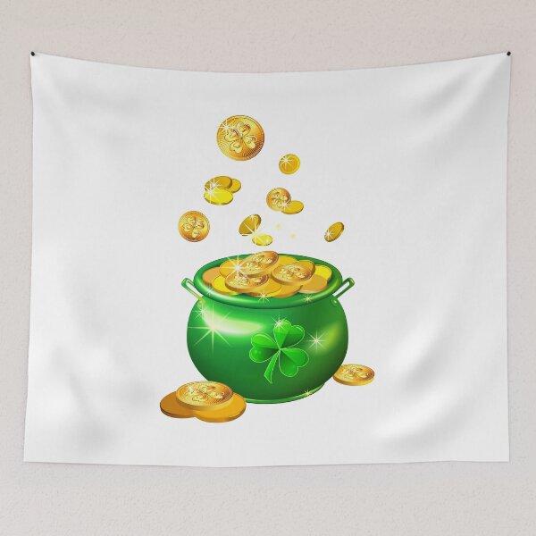 Item preview, St. Patrick`s Day shiny green pot designed and sold by kavalenkavart.