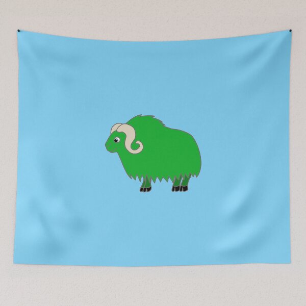 Item preview, Green Buffalo with Horns designed and sold by Grifynne.