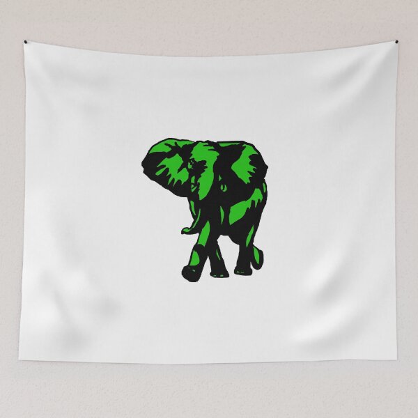 Item preview, elephant-green designed and sold by SmoothSketcher.