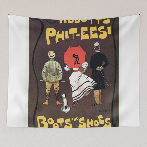 Item preview, Victorian British shoes and boots advert by Dudley Hardy designed and sold by aapshop.