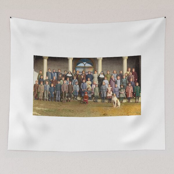 Item preview, Colorized Students & faculty of a Catholic School 1920 designed and sold by lexmil.