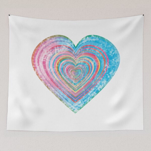 Item preview, Distressed rainbow heart designed and sold by JacSpac.