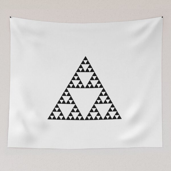 Item preview,  Sierpinski Triangle Fractal Math Art designed and sold by SnappyBrick.