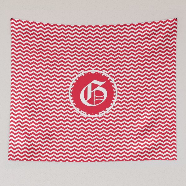 Item preview, G Red Chevron designed and sold by MonogramMonkey.