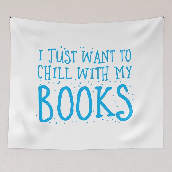 Item preview, I just want to chill with my books designed and sold by jazzydevil.