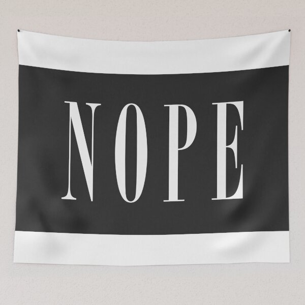 Item preview, NOPE - White w/ Black Box designed and sold by OfficialPrey.
