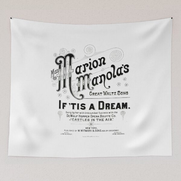Item preview, Miss Marion Manola's - If 'Tis A Dream - White designed and sold by rejon.