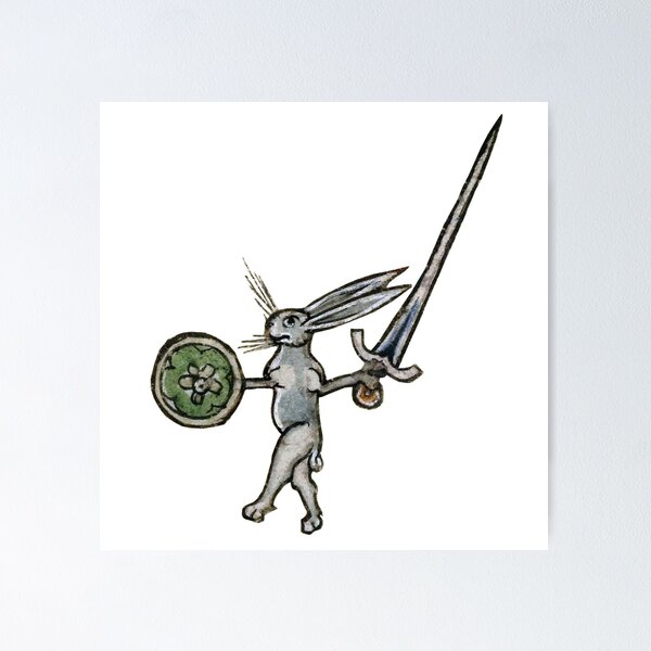 Item preview, Medieval #01 - The Rabbit Warrior designed and sold by libraryworm.