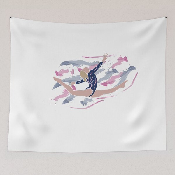 Item preview, Gymnast Split Jump Navy & Pink designed and sold by Flexiblepeople.