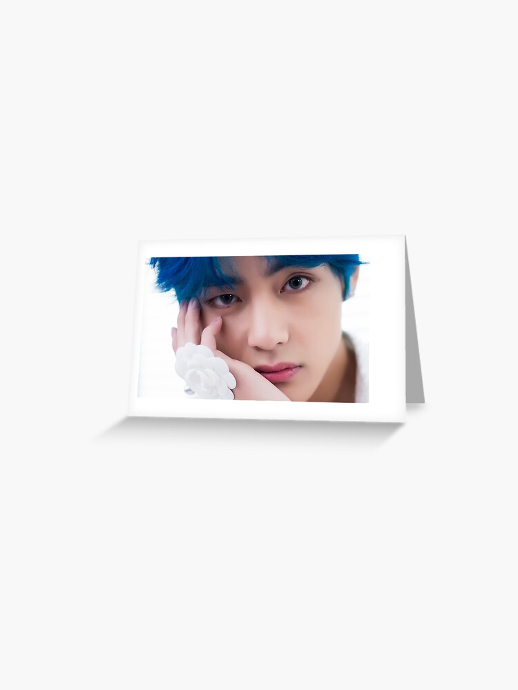 V Taehyung Bts Boy With Luv Greeting Card By Kpopinfiresme Redbubble