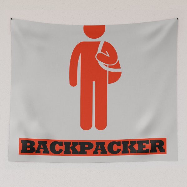 Item preview, Backpacker sign designed and sold by EnjoyRiot.