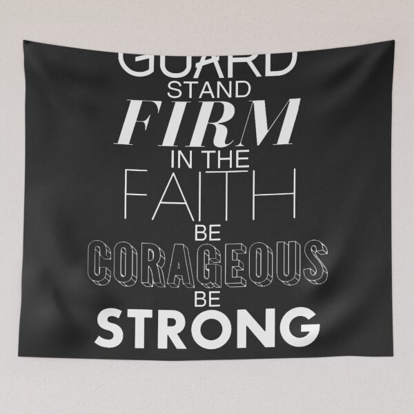 Item preview, 1 Corinthians 16:13 Bible Quote Print designed and sold by siankjellberg.