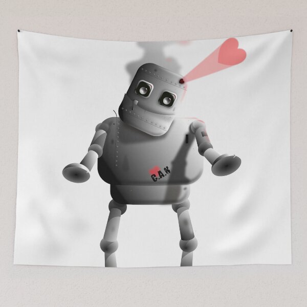 Item preview, C.A.N. the robot Stood up in love designed and sold by offwhitelimo.