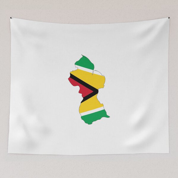 Item preview, Flag Map of Guyana  designed and sold by abbeyz71.