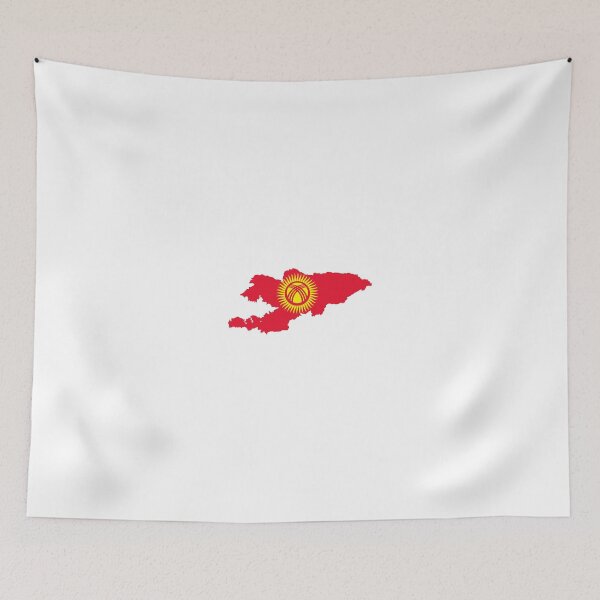 Item preview, Flag Map of Kyrgyzstan  designed and sold by abbeyz71.