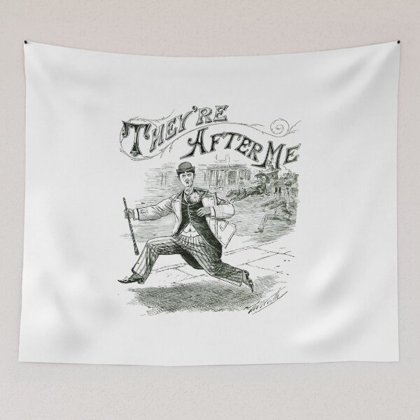 Item preview, They're After Me - White designed and sold by rejon.