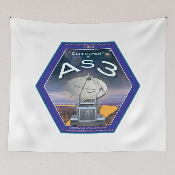 Item preview, The Near Earth Network's AS3 Antenna Program Logo designed and sold by Nikki SpaceStuffPlus.