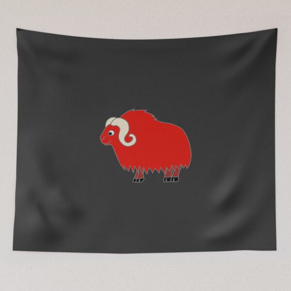 Item preview, Red Buffalo with Horns designed and sold by Grifynne.
