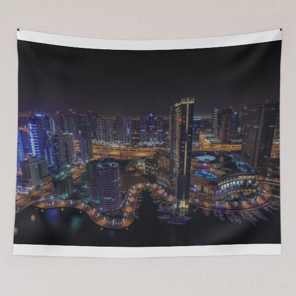 Item preview, Dubai Marina Bat's-eye view designed and sold by brandonbrandon.