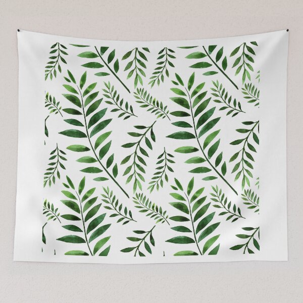 Item preview, Watercolor Seamless pattern with green branches. designed and sold by Mehendra.