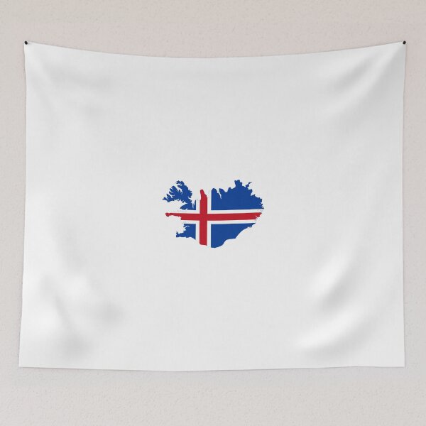 Item preview, Flag Map of Iceland  designed and sold by abbeyz71.