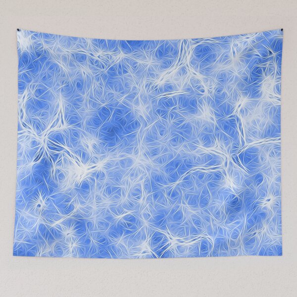 Item preview, Glowing Fibers, soft blue designed and sold by Jamcolors.