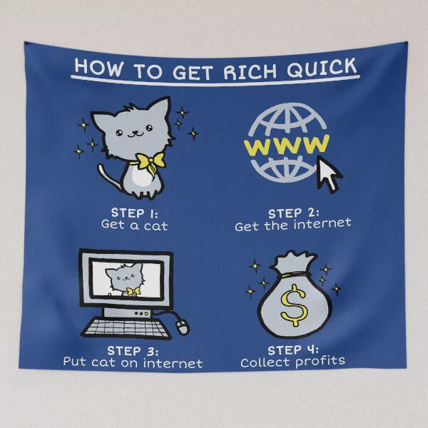 Item preview, How to Get Rich Quick designed and sold by merimeaux.