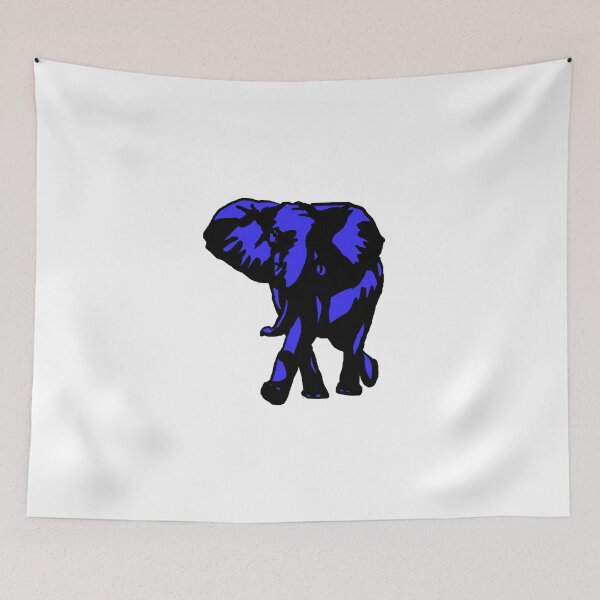 Item preview, elephant-blue designed and sold by SmoothSketcher.