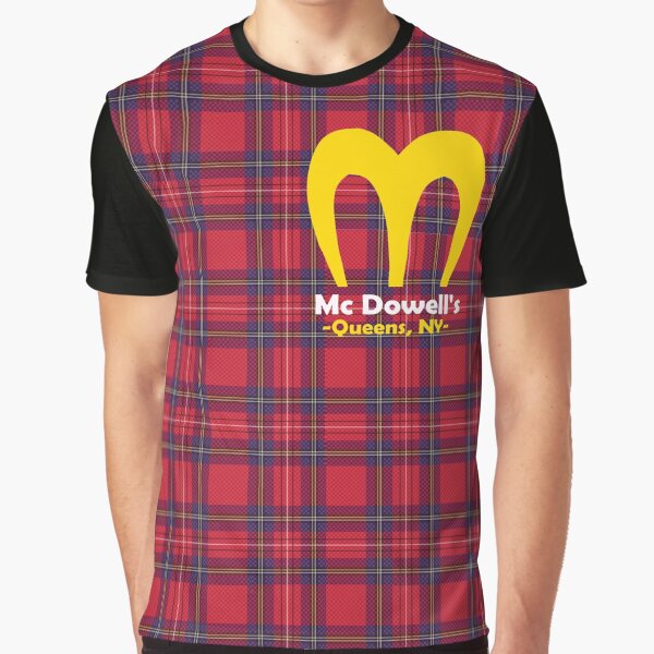 McDowell's Logo Print w/ plaid Graphic T-Shirt