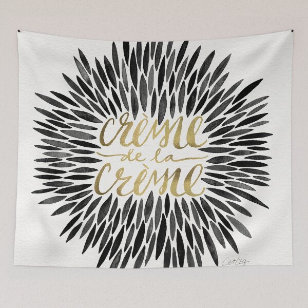 Item preview, Crème de la Crème – Black & Gold designed and sold by Cat Coquillette.