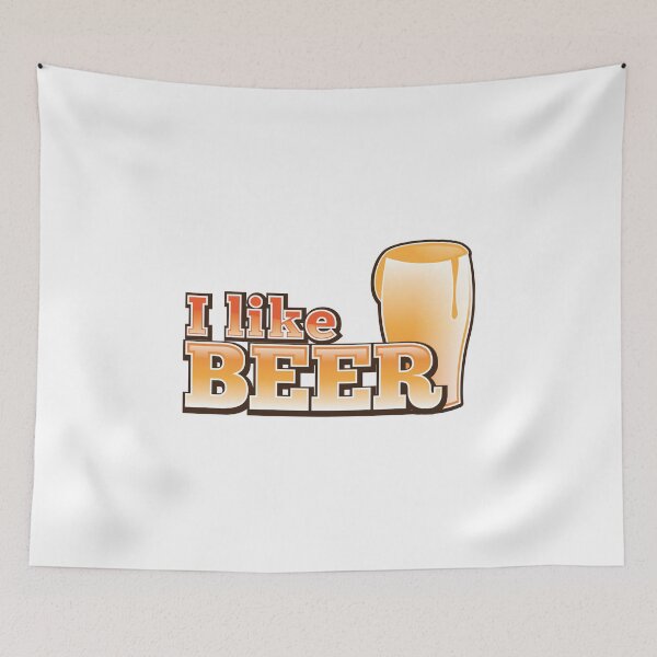 Item preview, I LIKE BEER (with pint) designed and sold by jazzydevil.