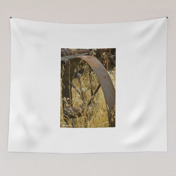 Item preview, Rusty Old Wheel and Yellow Grasses designed and sold by Jeff Goulden Photography.
